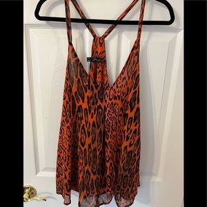 Patterson J Kincaid Red Cheetah Tank Top